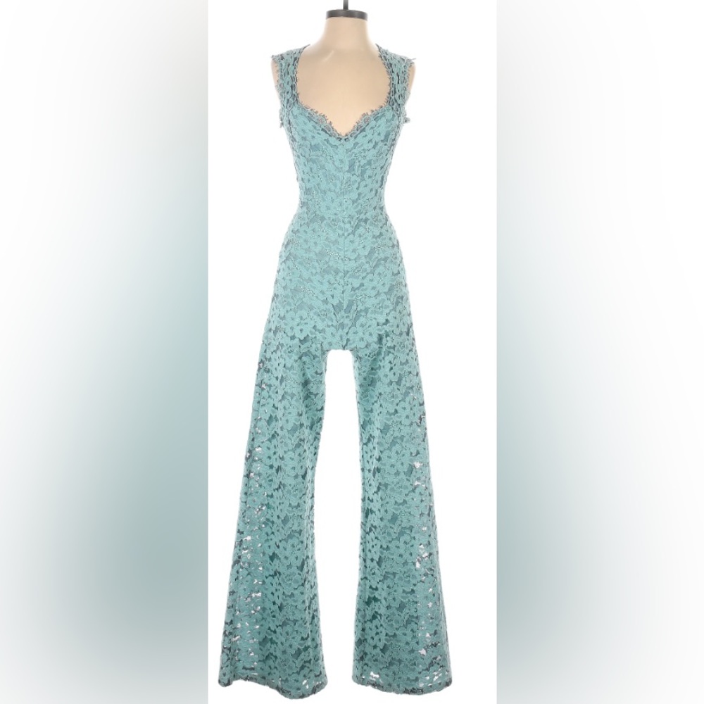 Alexis Lace Formal Sleeveless Jumpsuit
